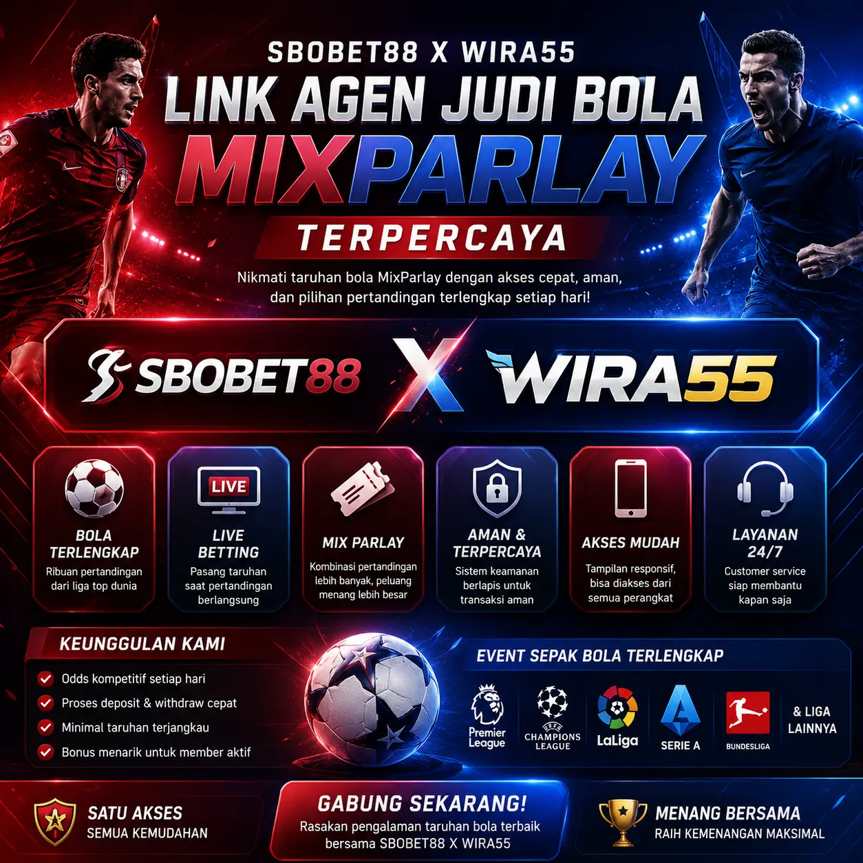 SBOBET88 X Wira55 Link Agen Judi Bola MixParlay Terpercaya